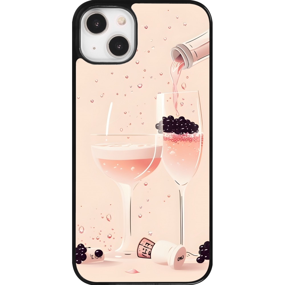 Coque iPhone 14 Plus - Champagne Pouring Pink