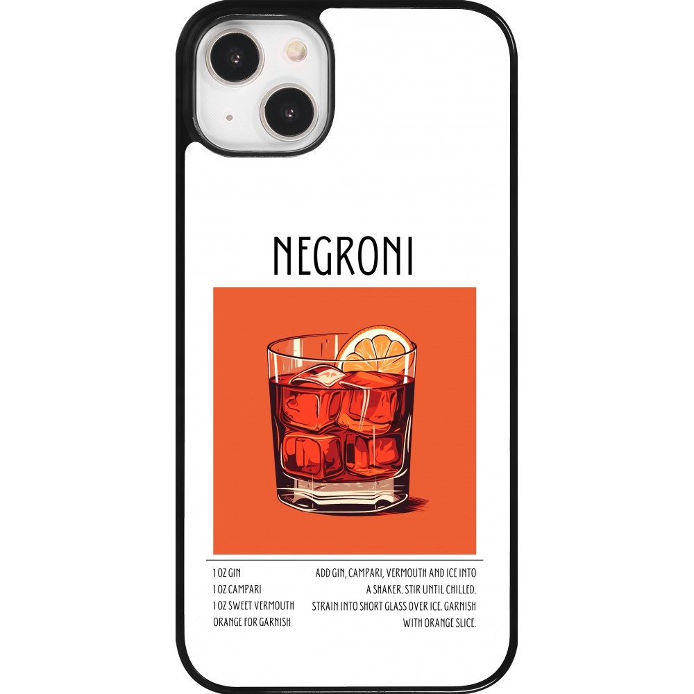 Coque iPhone 14 Plus - Cocktail recette Negroni