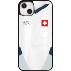 Coque iPhone 14 Plus - Maillot de football Suisse Extérieur personnalisable