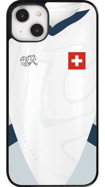 Coque iPhone 14 Plus - Maillot de football Suisse Extérieur personnalisable