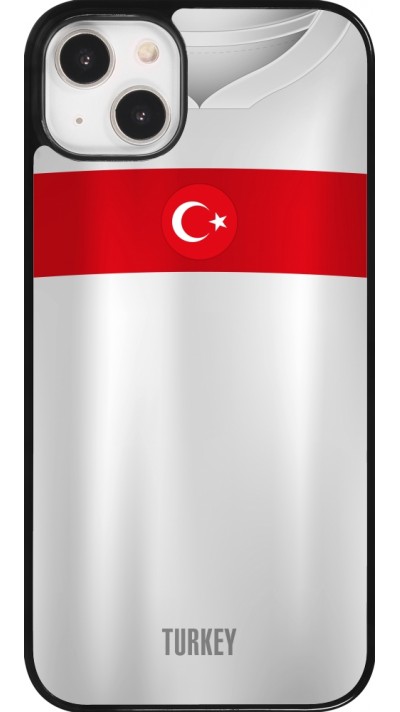 Coque iPhone 14 Plus - Maillot de football Turquie personnalisable