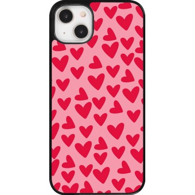 Coque iPhone 14 Plus - Mom 2024 petits coeurs