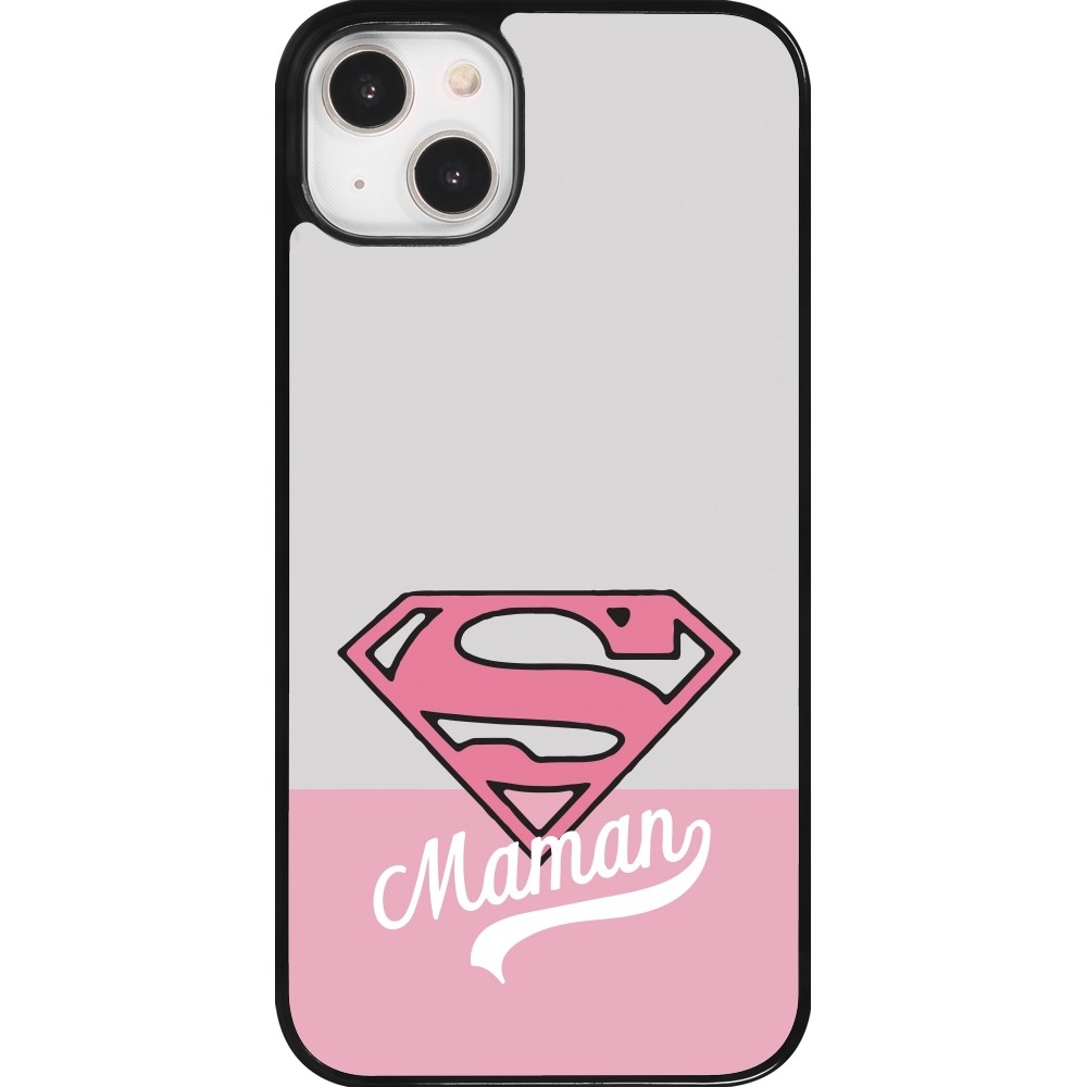 Coque iPhone 14 Plus - Mom 2024 Super hero maman