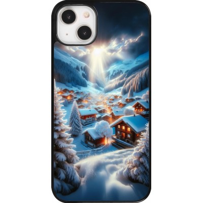 Coque iPhone 14 Plus - Mont Neige Lumière