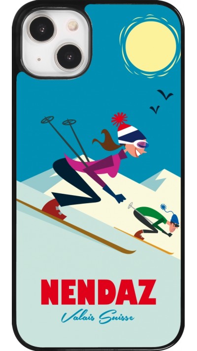 Coque iPhone 14 Plus - Nendaz Ski Downhill