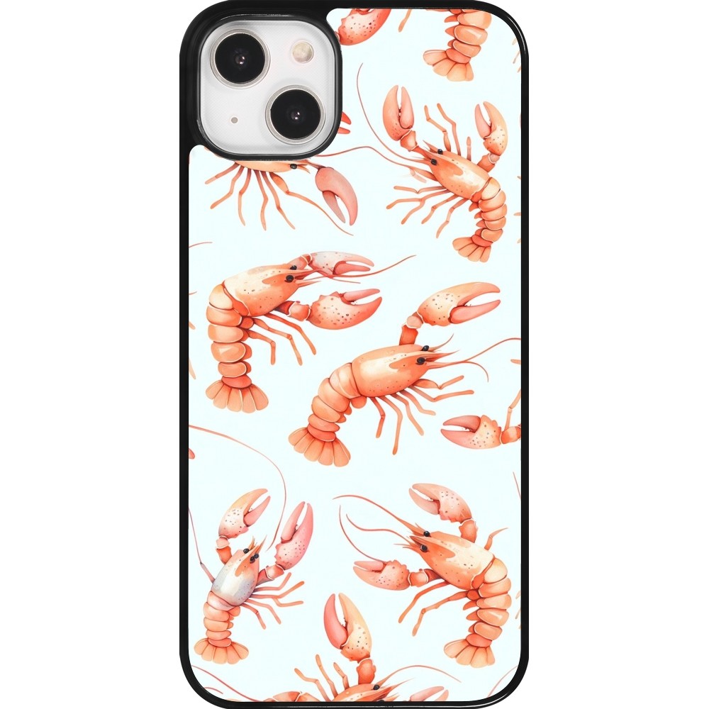 Coque iPhone 14 Plus - Pattern de homards pastels