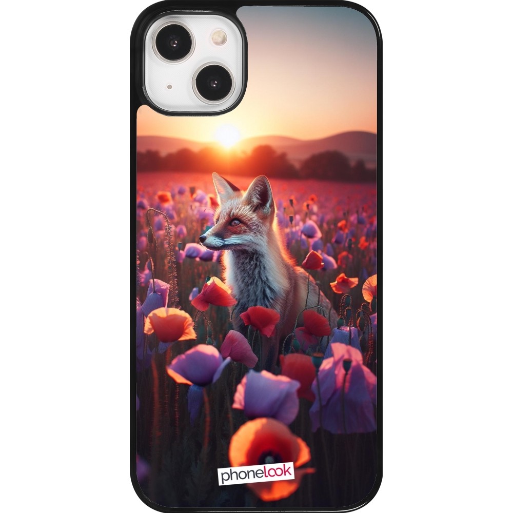 Coque iPhone 14 Plus - Renard pourpre au crépuscule