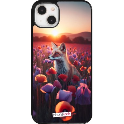 Coque iPhone 14 Plus - Renard pourpre au crépuscule