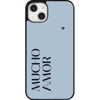 Coque iPhone 14 Plus - Valentine 2024 mucho amor azul