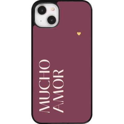 Coque iPhone 14 Plus - Valentine 2024 mucho amor rosado