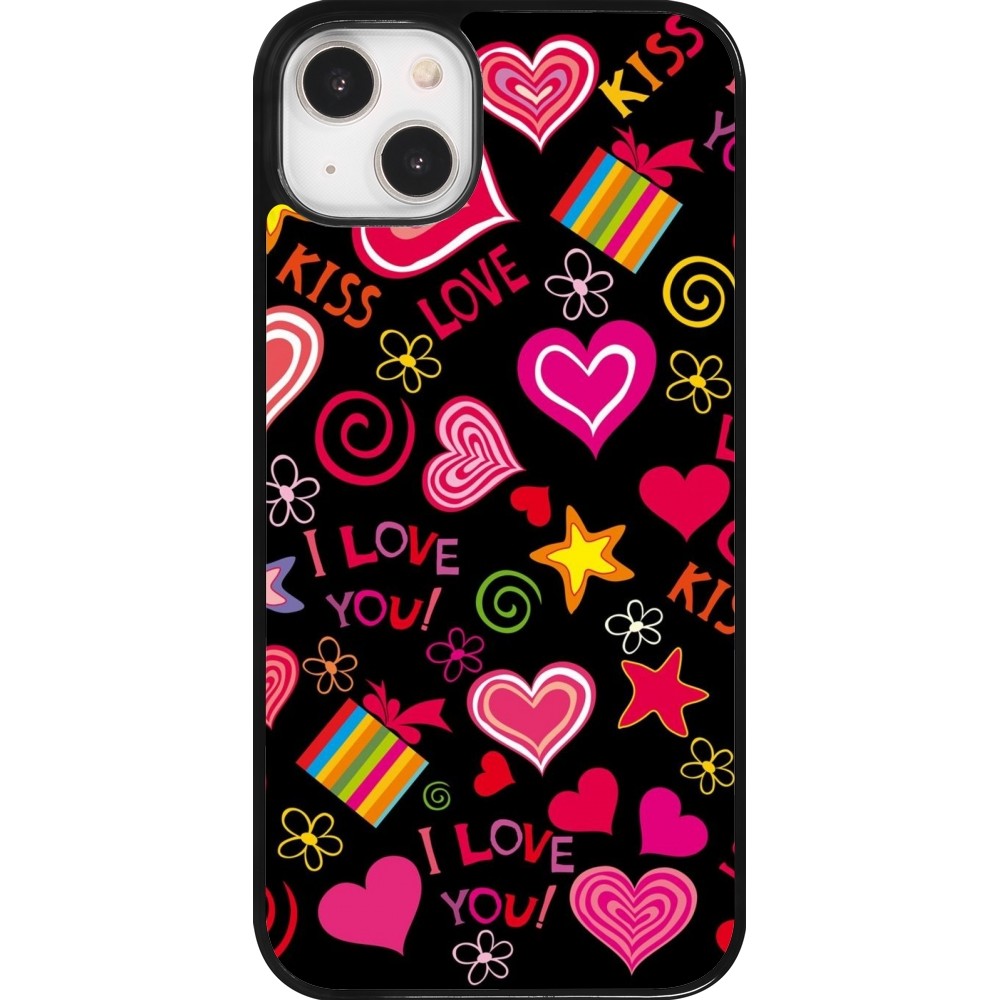 Coque iPhone 14 Plus - Valentine 2023 love symbols