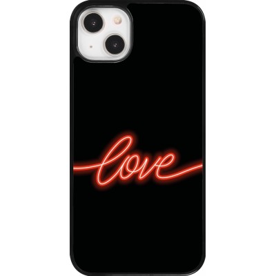 Coque iPhone 14 Plus - Valentine 2023 neon love