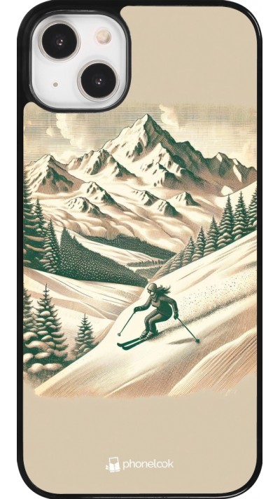 Coque iPhone 14 Plus - Vintage Ski Mountain