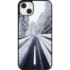 Coque iPhone 14 Plus - Winter 22 Snowy Road