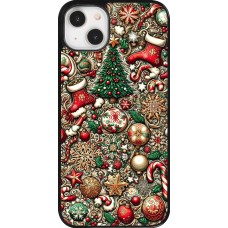 Coque iPhone 14 Plus - Noël 2023 micro pattern