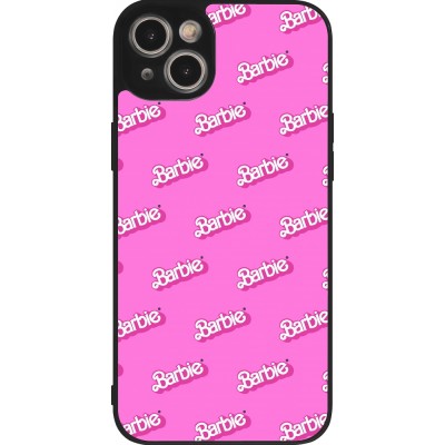 Coque iPhone 14 Plus - Silicone rigide noir Barbie Pattern