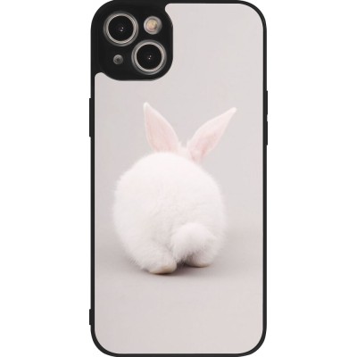 Coque iPhone 14 Plus - Silicone rigide noir Easter 2024 bunny butt