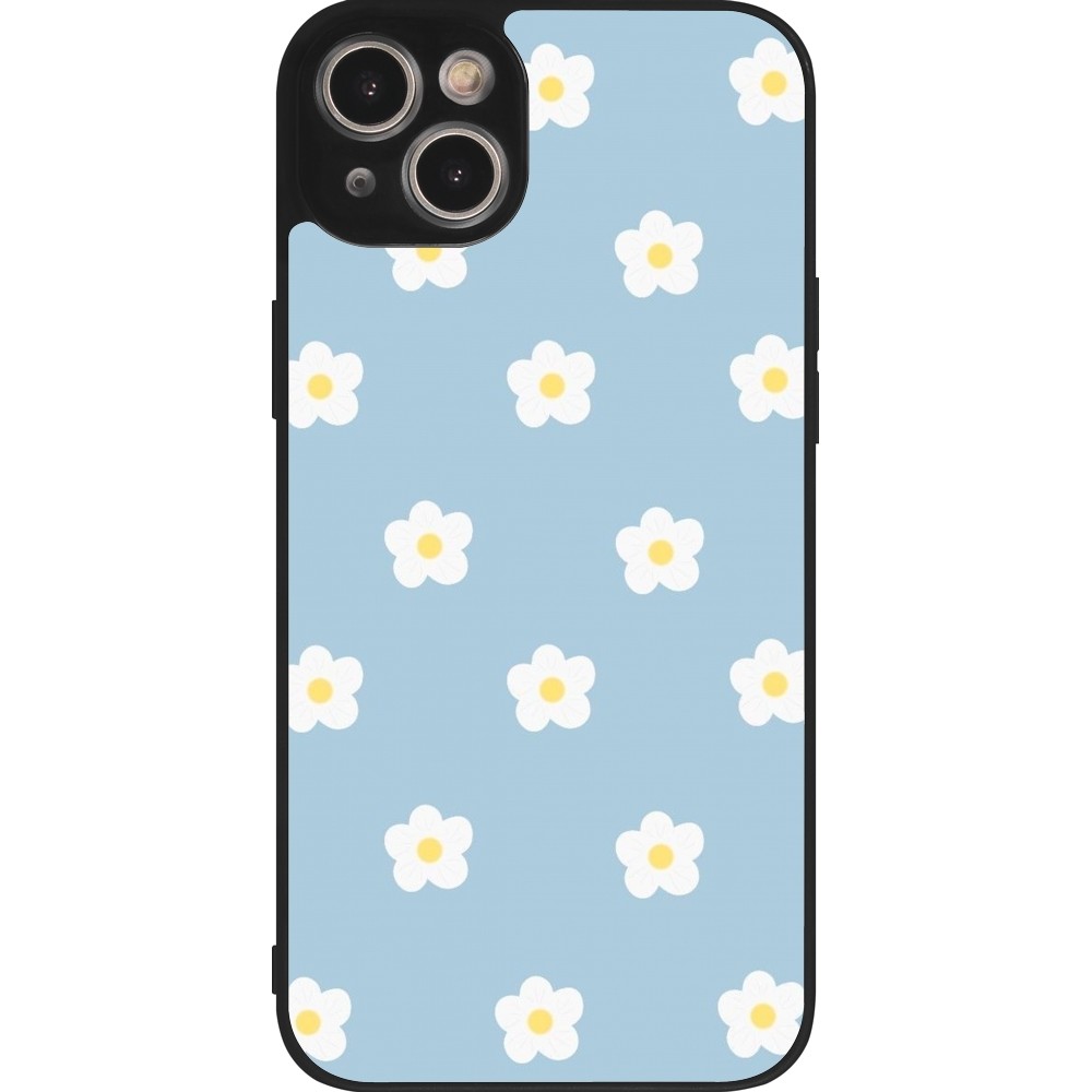 Coque iPhone 14 Plus - Silicone rigide noir Easter 2024 daisy flower