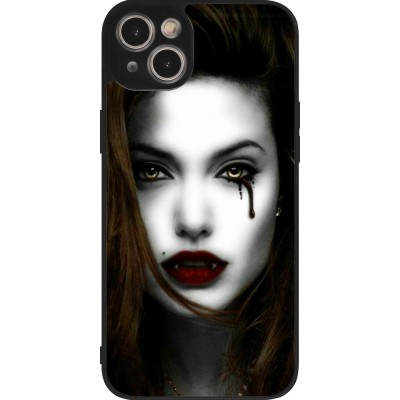 Coque iPhone 14 Plus - Silicone rigide noir Halloween 2023 gothic vampire