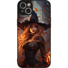 Coque iPhone 14 Plus - Silicone rigide noir Halloween 2024 sexy witch