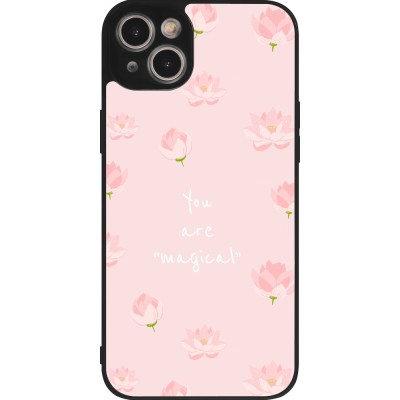 Coque iPhone 14 Plus - Silicone rigide noir Mom 2023 your are magical