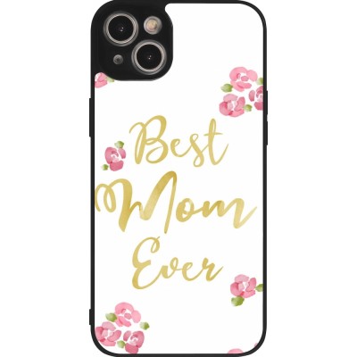 Coque iPhone 14 Plus - Silicone rigide noir Mom 2024 best Mom ever