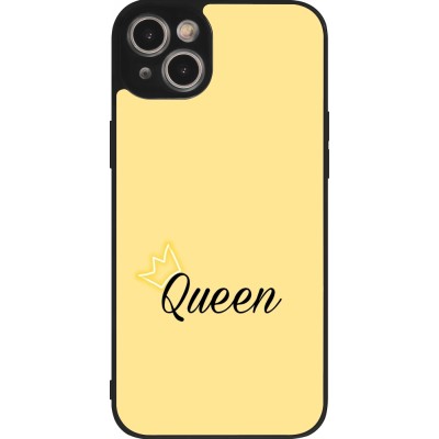 Coque iPhone 14 Plus - Silicone rigide noir Mom 2024 Queen