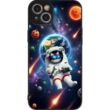 Coque iPhone 14 Plus - Silicone rigide noir VR SpaceCat Odyssey