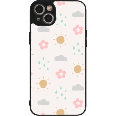 Coque iPhone 14 Plus - Silicone rigide noir Spring 23 weather