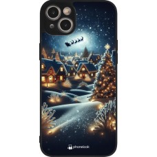 Coque iPhone 14 Plus - Silicone rigide noir Noël 2023 Christmas is Coming