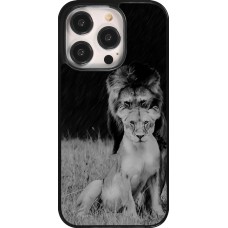 Coque iPhone 14 Pro - Angry lions