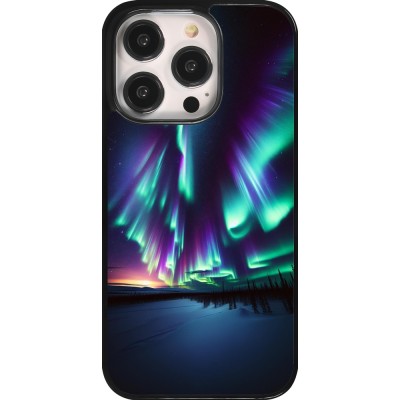 iPhone 14 Pro Case Hülle - Funkelndes Nordlicht