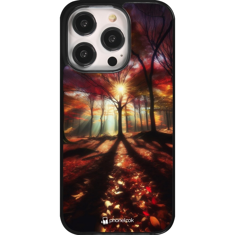 Coque iPhone 14 Pro - Automne doré glare