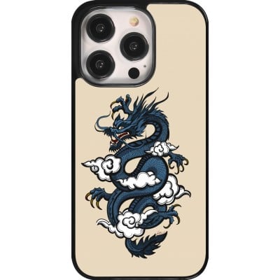 Coque iPhone 14 Pro - Blue Dragon Tattoo