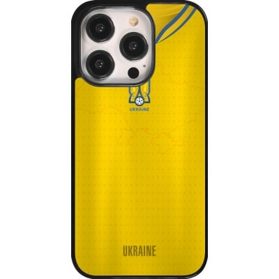 Coque iPhone 14 Pro - Maillot de football Ukraine