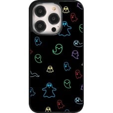 Coque iPhone 14 Pro - Halloween 2024 colorful ghosts