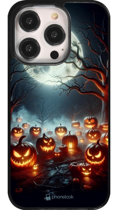 Coque iPhone 14 Pro - Halloween 2024 Many Pumpkins