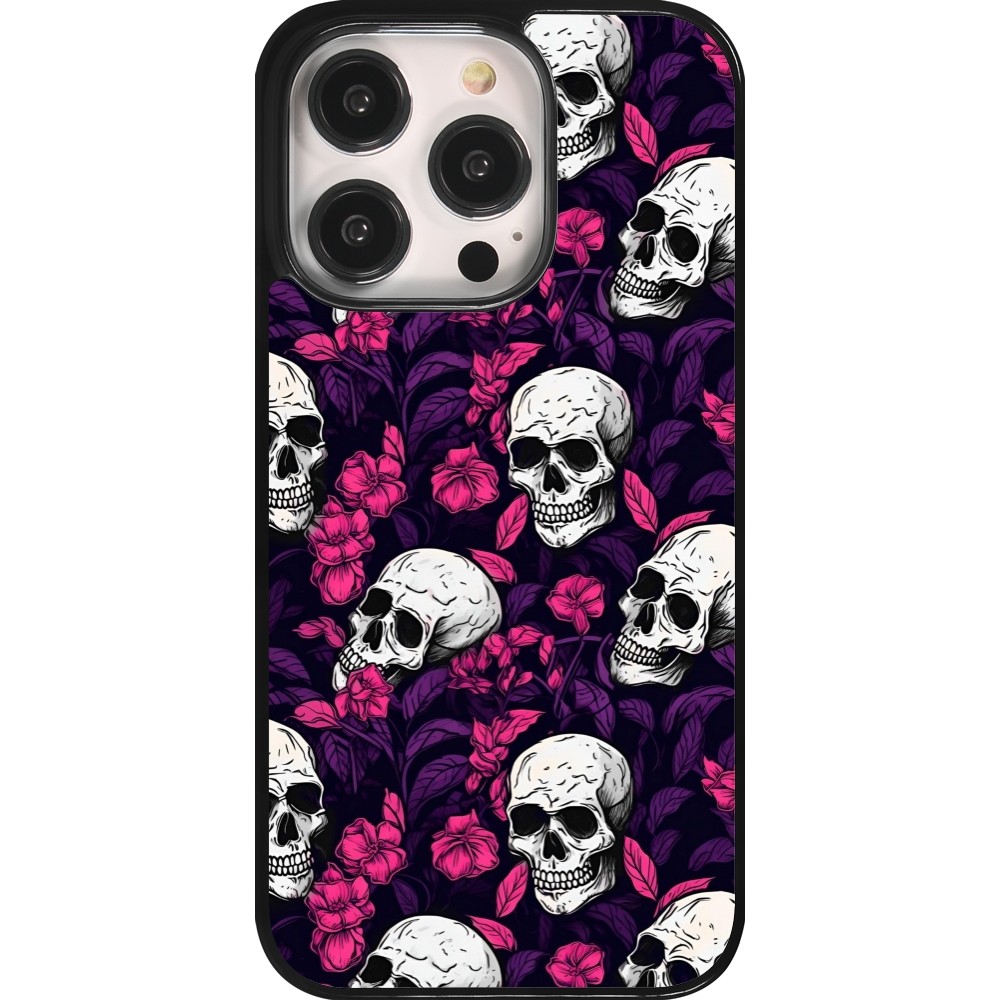 Coque iPhone 14 Pro - Halloween 2024 romantic skulls