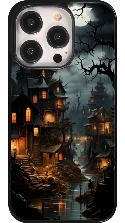 Coque iPhone 14 Pro - Halloween 2024 scary town