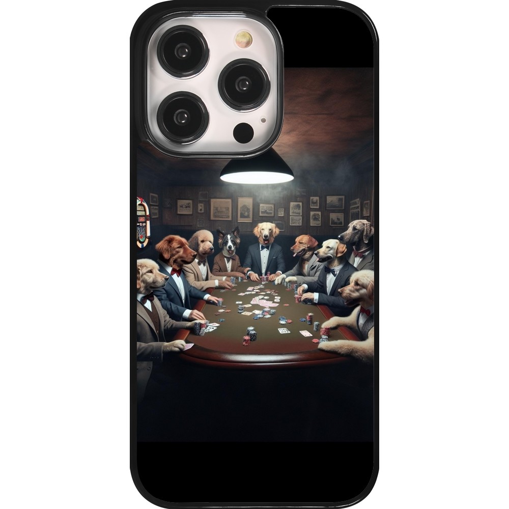 Coque iPhone 14 Pro - Les pokerdogs