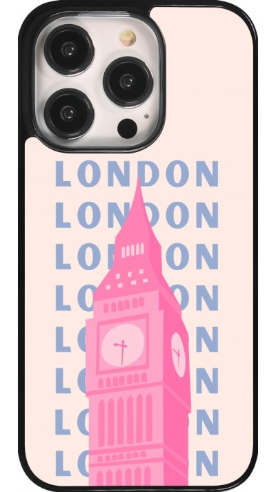 iPhone 14 Pro Case Hülle - London Pink Print