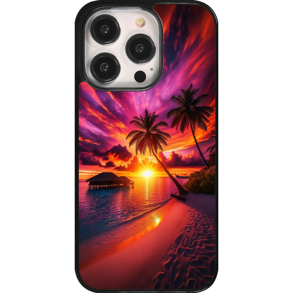 Coque iPhone 14 Pro - Maldives Dusk Bliss