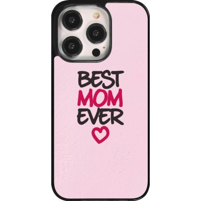 Coque iPhone 14 Pro - Mom 2023 best Mom ever pink