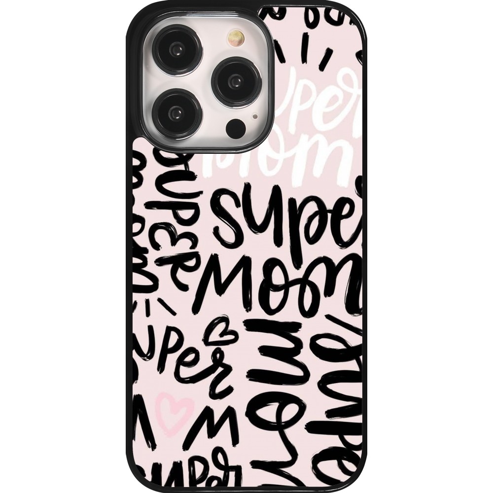 Coque iPhone 14 Pro - Mom 2024 Super mom