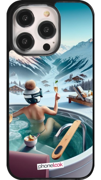 Coque iPhone 14 Pro - Montagne Glamour Jacuzzi