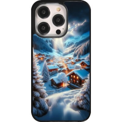 Coque iPhone 14 Pro - Mont Neige Lumière