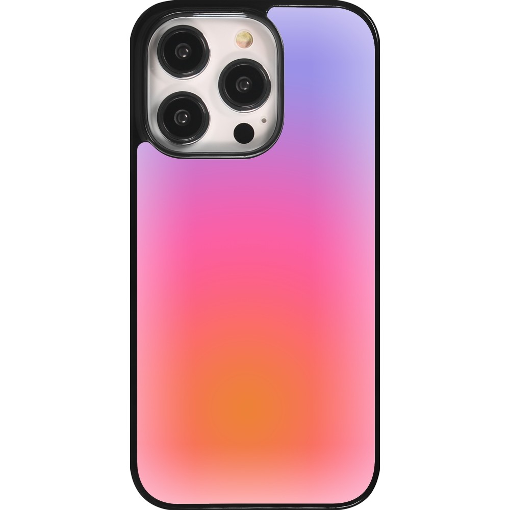 Coque iPhone 14 Pro - Orange Pink Blue Gradient