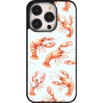 Coque iPhone 14 Pro - Pattern de homards pastels