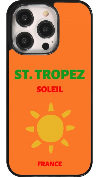 Coque iPhone 14 Pro - Pop Summer Destination St-Tropez