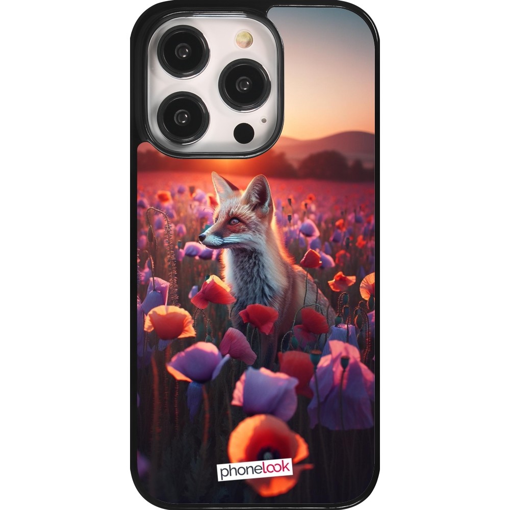 Coque iPhone 14 Pro - Renard pourpre au crépuscule